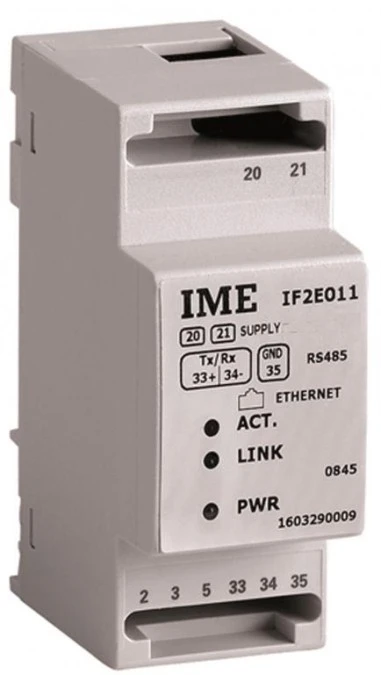 Interfejs RS485‑ETHERNET A80‑270VAC/110‑300VDC IF IF2E011
