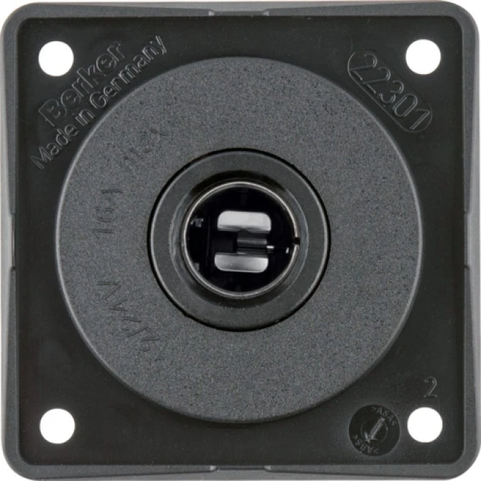 Integro Gniazdo zasilające 12V samochodowe czarny mat 9451705