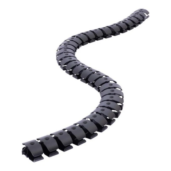 INCARA Organizer przewodów VERTEBRA 2 przedziały 1,2 m czarny 654993