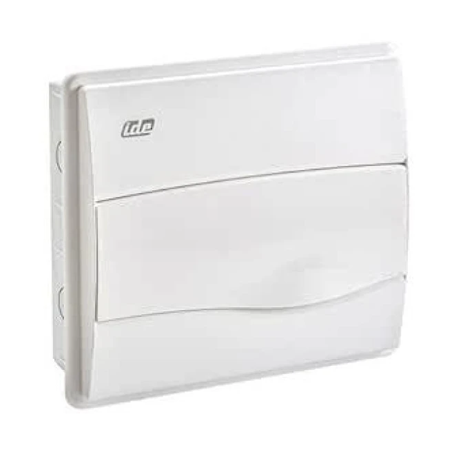 IP40 Rozdzielnica modułowa 1×12 ORO podtynkowa (drzwi białe) PE+N