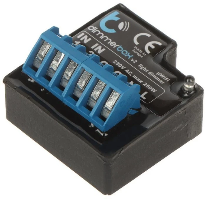 INTELIGENTNY ŚCIEMNIACZ OŚWIETLENIA DIMMERBOX‑V2/BLEBOX Wi‑Fi, 230 V AC