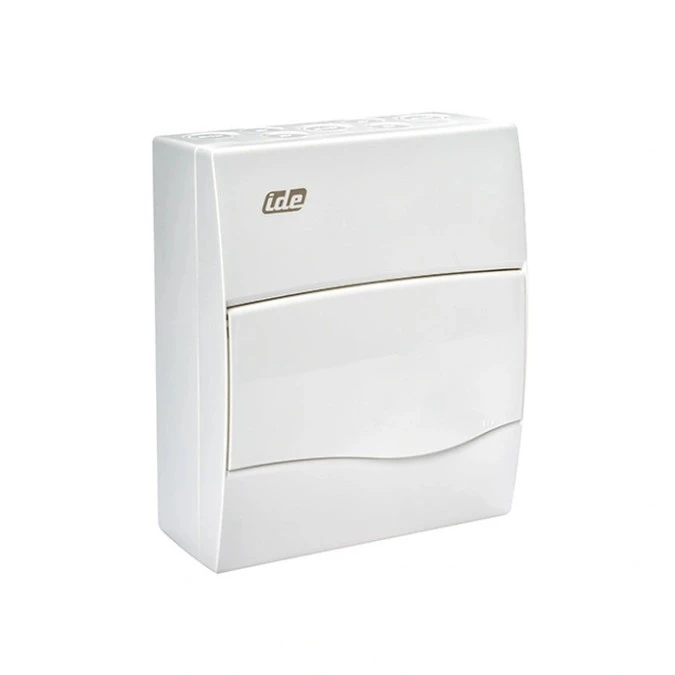 IP40 Rozdzielnica modułowa 1×8 COMBI natynkowa (drzwi białe) PE+N