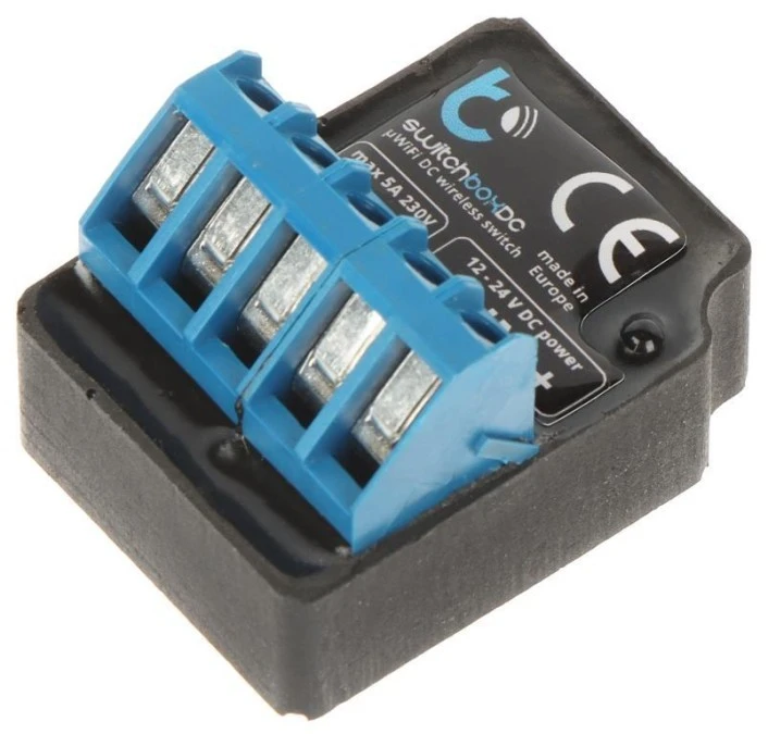 INTELIGENTNY PRZEŁĄCZNIK SWITCHBOX‑DC/BLEBOX Wi‑Fi, 12 / 24 V DC