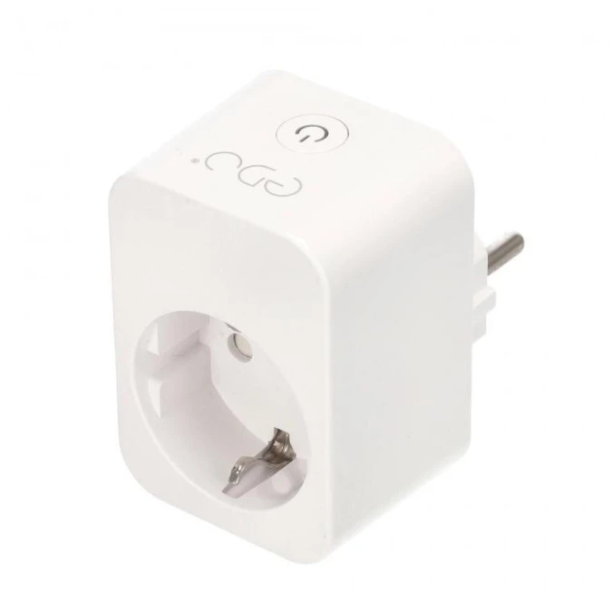 Inteligentne gniazdko WiFi Schuko z monitorem energii Tuya, 16A 3680W EDO777486 EDO Solutions