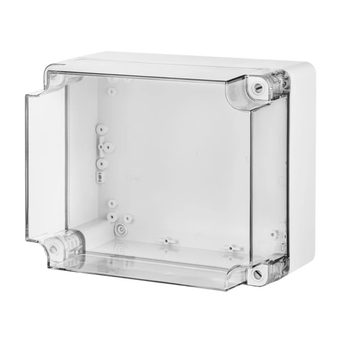 INDUSTRIAL Puszka hermetyczna n/t 340x270x165mm IP65 szara, pokrywa transparentna 2726‑01