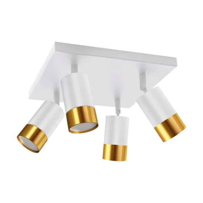 IDEUS SPOT PUZON 2XGU10 4D WHITE/GOLD