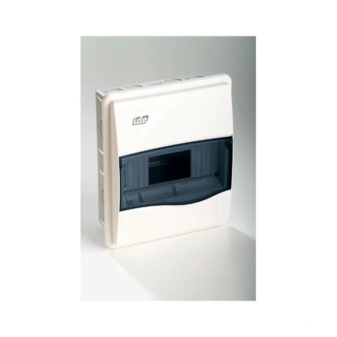 IP40 Rozdzielnica modułowa 1×8 ORO podtynkowa (drzwi transparentne) PE+N