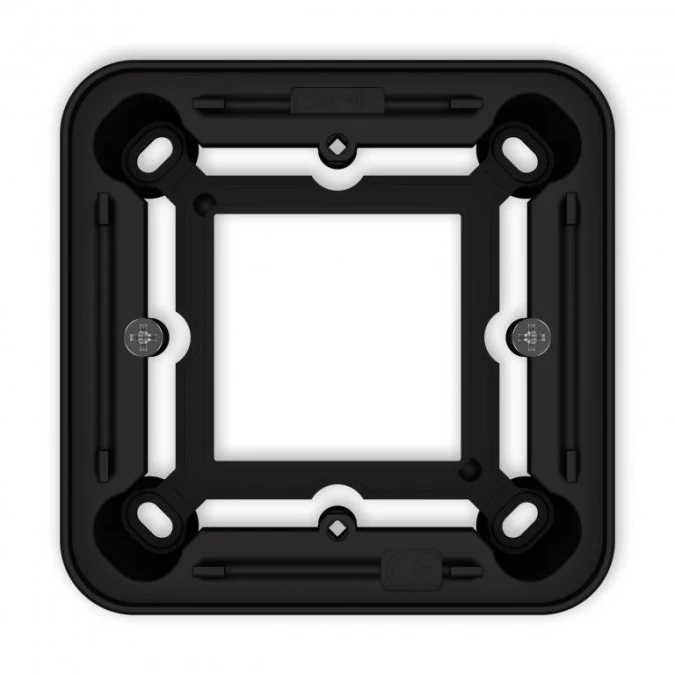 ICON / MINI Puszka natynkowa pojedyncza zaokrąglona ICON i MINI czarny mat 12PUZ‑1