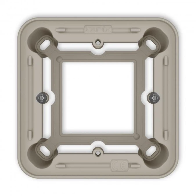 ICON / MINI Puszka natynkowa pojedyncza zaokrąglona ICON i MINI taupe 60PUZ‑1