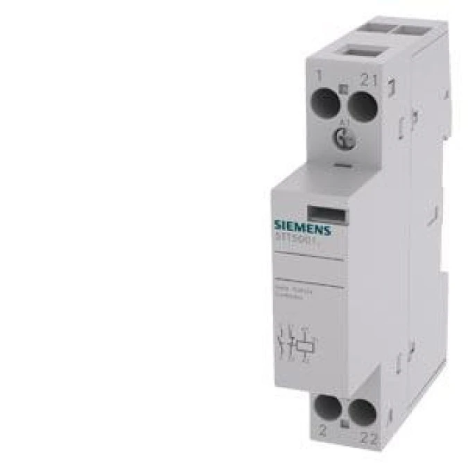 INSTA contactor with 1 NO contact and 1 NC contact Contact for 230 V AC, 400V 20A Control 230 V AC 5TT5801‑0