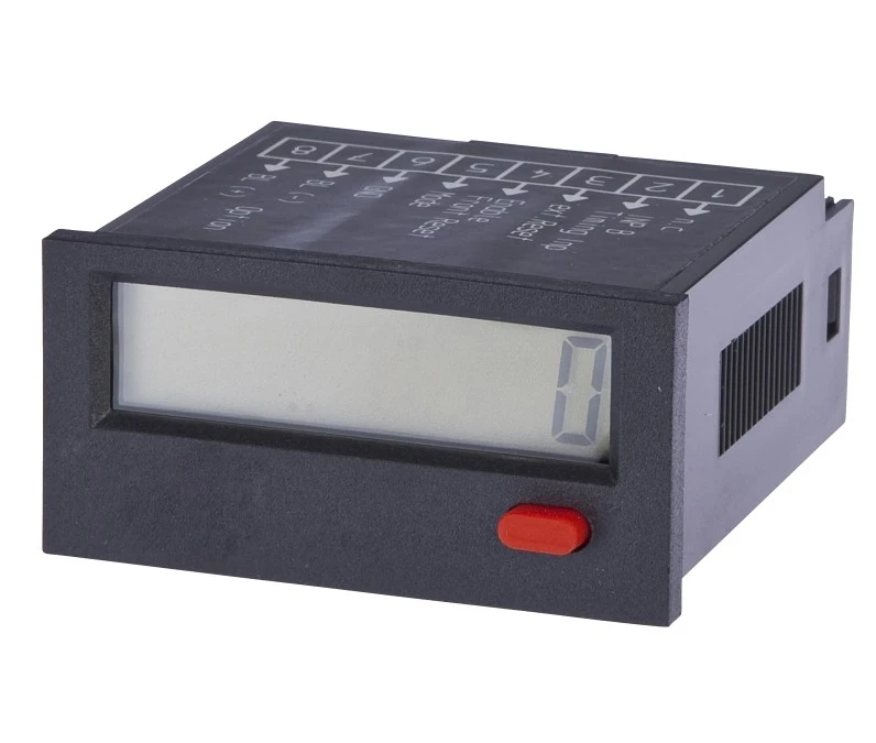 Impulsowy licznik 24x48x48 mm wyświetlacz LCD 0,03kHz 10‑260VDC/AC złącze śrubowe 8 ‑PINowe IP65 dodawanie odejmowanie CI095410