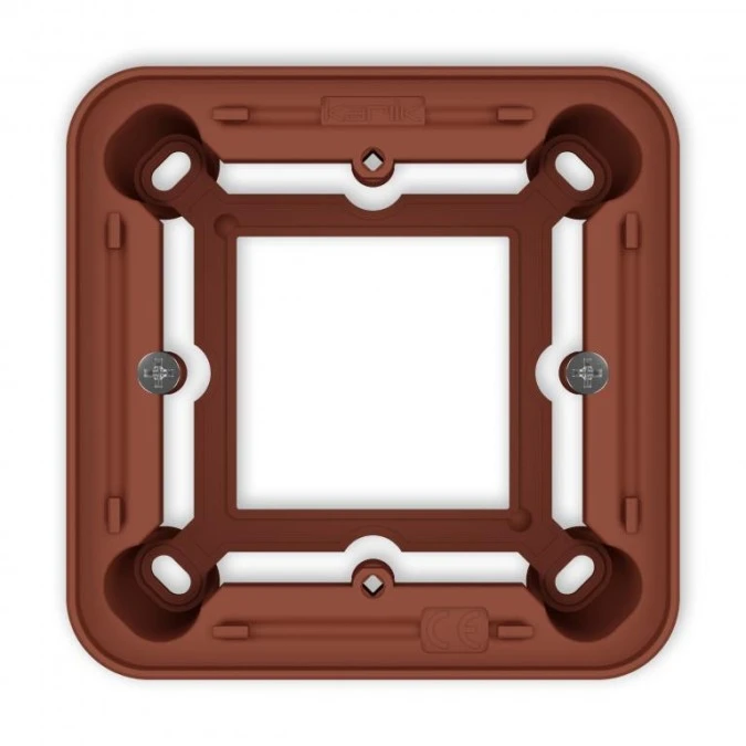 ICON / MINI Puszka natynkowa pojedyncza zaokrąglona ICON i MINI terakota 63PUZ‑1