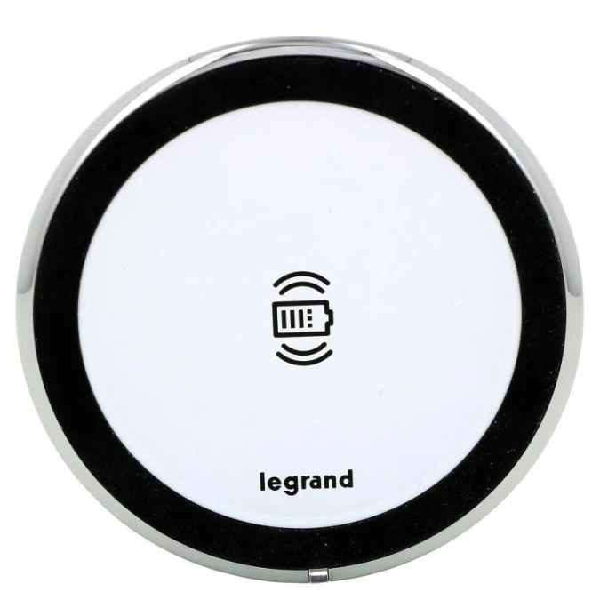 INCARA Gniazdo meblowe DISQ 80 ładowarka indukcyjna 1x15w biały 077642L