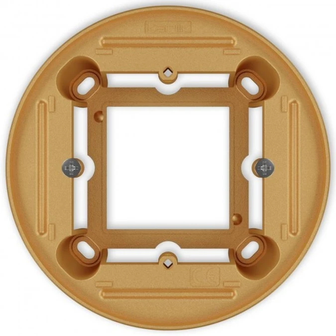 ICON / MINI Puszka natynkowa pojedyncza okrągła ICON i MINI złoty 29PUO‑1