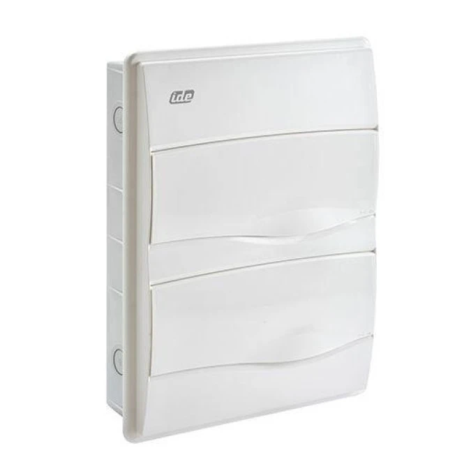 IP40 Rozdzielnica modułowa 2×12 ORO podtynkowa (drzwi białe) PE+N
