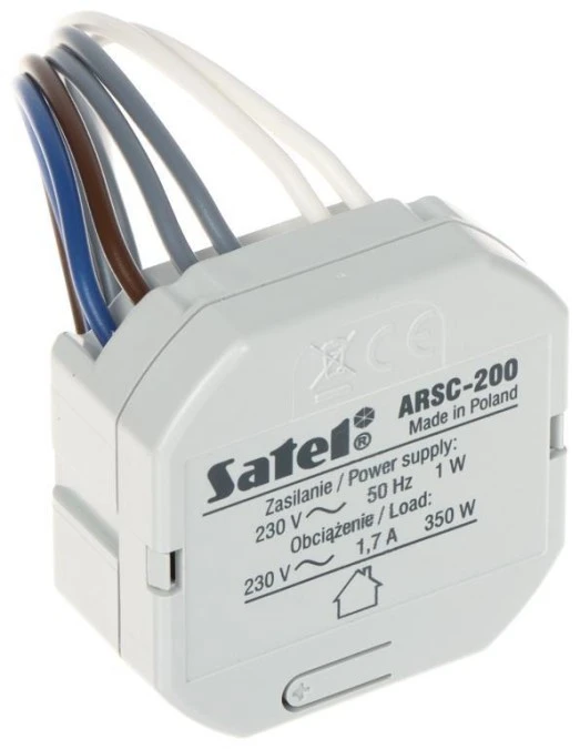 INTELIGENTNY STEROWNIK ROLET ARSC‑200 BE WAVE 230 V AC SATEL