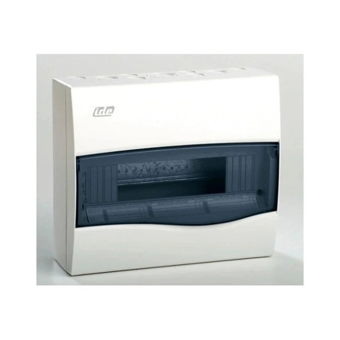 IP40 Rozdzielnica modułowa 1×12 COMBI natynkowa (drzwi transparentne) PE+N