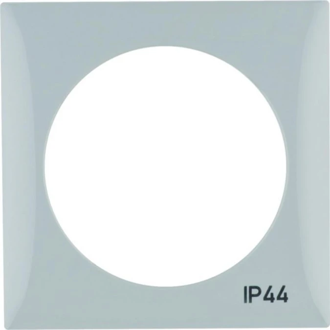 Integro Ramka pojedyncza z nadrukiem IP44 bez uszczelki szary połysk 918272597
