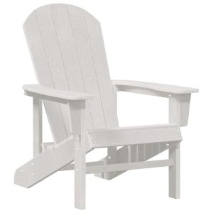 Krzesło Ogrodowe Adirondack Fotel Ogrodowy Plastikowy Biały 936303 Krzesło Ogrodowe Adirondack Fotel Ogrodowy Plastikowy Biały 936303