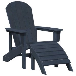 Krzesło Ogrodowe Adirondack Fotel Ogrodowy Plastikowy Granatowy 936301 Krzesło Ogrodowe Adirondack Fotel Ogrodowy Plastikowy Granatowy 936301