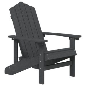 Krzesło ogrodowe Adirondack, HDPE, antracytowe 665222 Krzesło ogrodowe Adirondack, HDPE, antracytowe 665222
