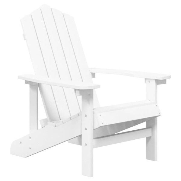 Krzesło ogrodowe Adirondack, HDPE, białe 665237