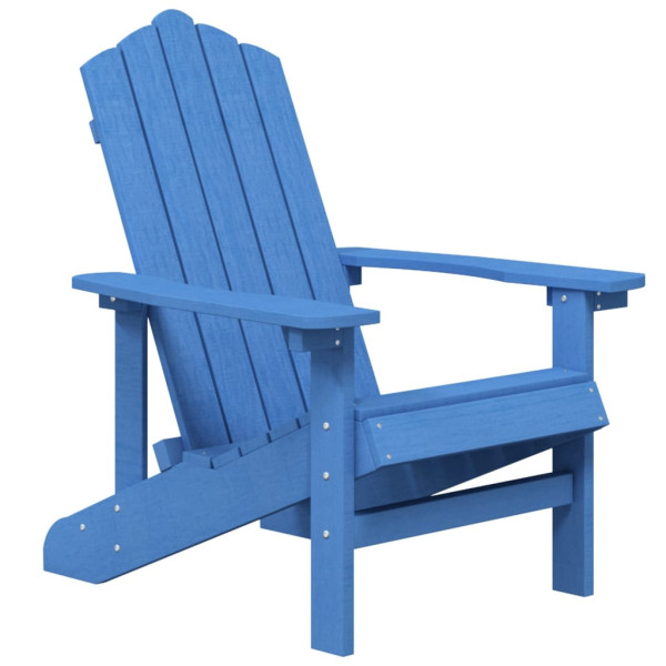 Krzesło ogrodowe Adirondack, HDPE, morski błękit 665229