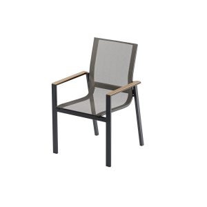Krzesło ogrodowe aluminiowe BELLANTI Verona Luna Dark Grey 781737 Krzesło ogrodowe aluminiowe BELLANTI Verona Luna Dark Grey 781737