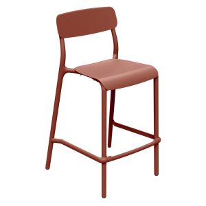 Krzesło ogrodowe barowe niskie Rimo Burnt Brick FERNE 656445