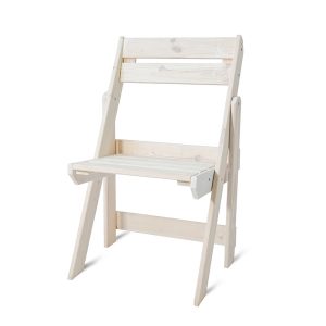 Krzesło ogrodowe składane drewniane 55cm sosna biała 378084