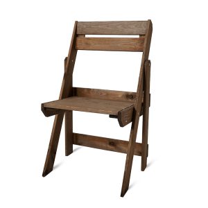 Krzesło ogrodowe składane drewniane 55cm sosna orzech 378087