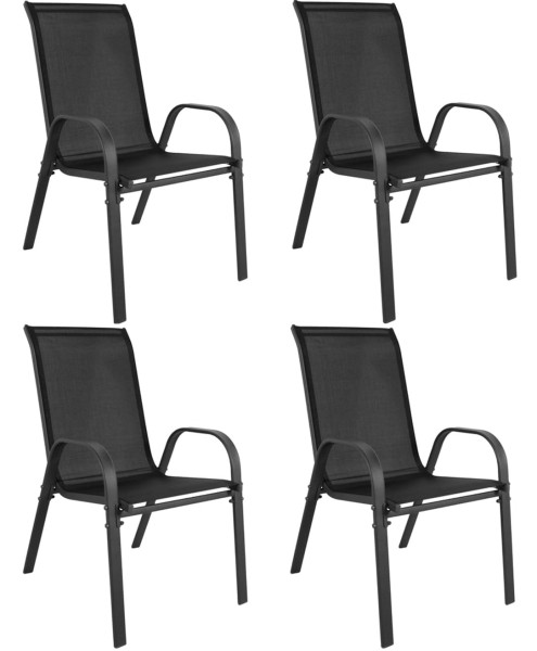Krzesło ogrodowe Songmics metalowe z podłokietnikami 4 szt. 1060744