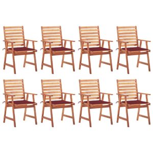 Krzesło ogrodowe Wine red vidaXL 313400