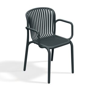 Krzesło ogrodowe z podłokietnikami Brene Carbon FERNE 659831