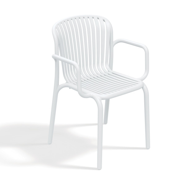 Krzesło ogrodowe z podłokietnikami Brene White FERNE 659829