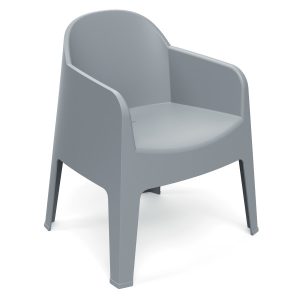 Krzesło ogrodowe z podłokietnikiem Milane Agate Gray FERNE 656469