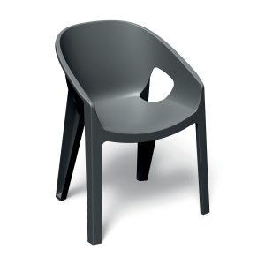 Krzesło ogrodowe z podłokietnikiem Premo Carbon FERNE 656401 Krzesło ogrodowe z podłokietnikiem Premo Carbon FERNE 656401