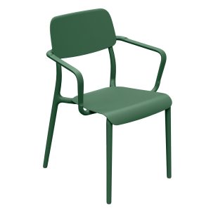 Krzesło ogrodowe z podłokietnikiem Rimo Pine Green FERNE 656510 Krzesło ogrodowe z podłokietnikiem Rimo Pine Green FERNE 656510