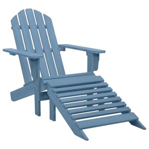 Krzesło Ogrodowe z Podnóżkiem Drewniane Adirondack Fotel Ogrodowy 937943 Krzesło Ogrodowe z Podnóżkiem Drewniane Adirondack Fotel Ogrodowy 937943