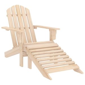 Krzesło Ogrodowe z Podnóżkiem Drewniane Adirondack Fotel Ogrodowy 937847 Krzesło Ogrodowe z Podnóżkiem Drewniane Adirondack Fotel Ogrodowy 937847