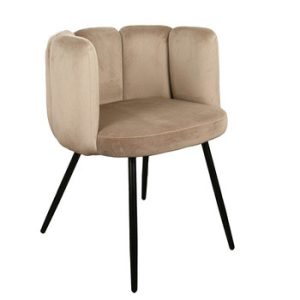 Krzesło Paume piaskowe tkanina Velvet 81941