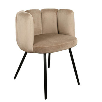 Krzesło Paume piaskowe tkanina Velvet 81941