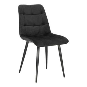 Krzesło Plaid czarne/ czarne nogi hampton 81936