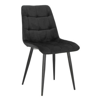 Krzesło Plaid czarne/ czarne nogi hampton 81936