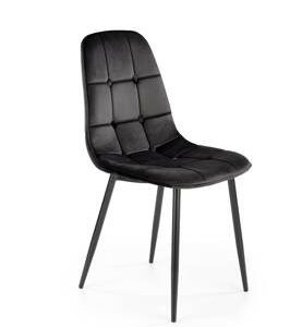 Krzesło Plein czarne velvet 158693 Krzesło Plein czarne velvet 158693