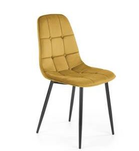 Krzesło Plein musztardowe velvet 158655 Krzesło Plein musztardowe velvet 158655