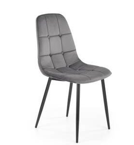 Krzesło Plein szare velvet 158684 Krzesło Plein szare velvet 158684