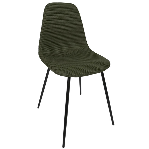 Krzesło pori zielone khaki profilowane siedzisko nowoczesne 717069