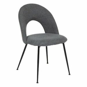 KRZESŁO Raven szare TAPICEROWANE czarne nogi skandynawskie 647114 KRZESŁO Raven szare TAPICEROWANE czarne nogi skandynawskie 647114