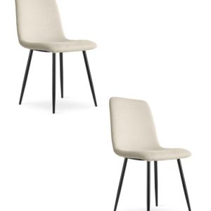 Krzesło Rift – Beż / Nogi Kolor Czarny X 2 785268 Krzesło Rift – Beż / Nogi Kolor Czarny X 2 785268